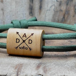 Personalized Dad Bracelet, Kids Name Bracelet, Dad Paracord Bracelet, Custom Gift For Dad, Gift For Husband, Father&#39;s Day Gift from Kids