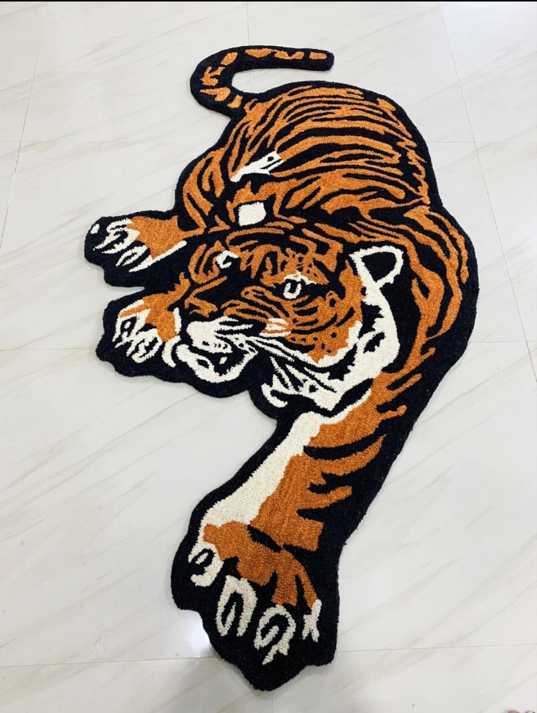 Poojarug Angry Lion Best Design Hand Tufted Woollen Rugs Angry Roaring ...