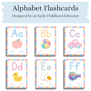 Alphabet Karteikarten für Kinder | Phonetik Basiertes Lernen | Groß- und Kleinbuchstaben | ABC Lernkarten für Kleinkinder & Kinder im Vorschulalter
