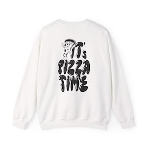 Bluza z okrągłym dekoltem unisex dla miłośników pizzy
