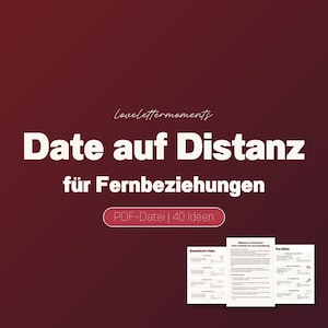 40 Date Ideas for Couples in Long-Distance Relationships | Creative Date Nights at a Distance | PDF Download, Digital Product for Couples
