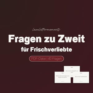 40 Fragen für Paare - PDF Fragenkatalog | Spiel für Paare, Date Night Ideen, Geschenk für Freund /Freundin, Druckbares digitales Produkt