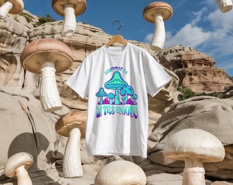Mentally I'm in the woods. Psychedelic Aesthetic PNG, Groovy Mushroom Clipart, Mystical Fungi Illustrations, Sublimation Digital Download