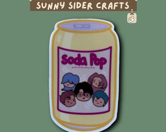 K-Pop Boy Band Soda Pop Sticker