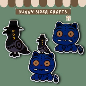 Derpy Tiger and Sussie Bird Sticker
