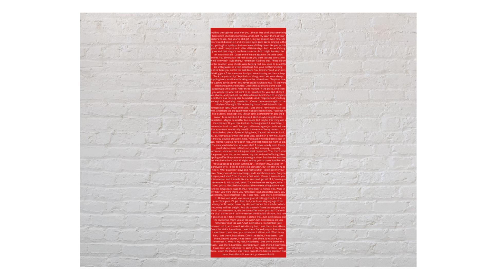 Digital Bookmarks/ Taylor Swift/ All Too Well 10 Minute Version/ All Too Well/ Red Album