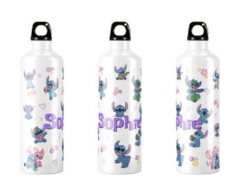 Personalized Lilo & Stitch Water Bottle, Disney Tumbler