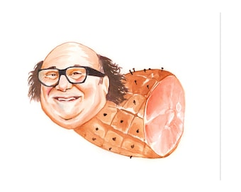 Danny Devito as a Ham Print