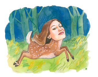 Joanna Newsom the happy fawn print