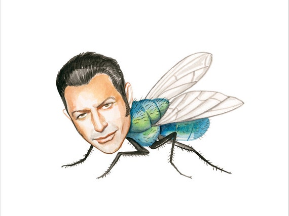 Jeff Goldblum Fly Prints Etsy