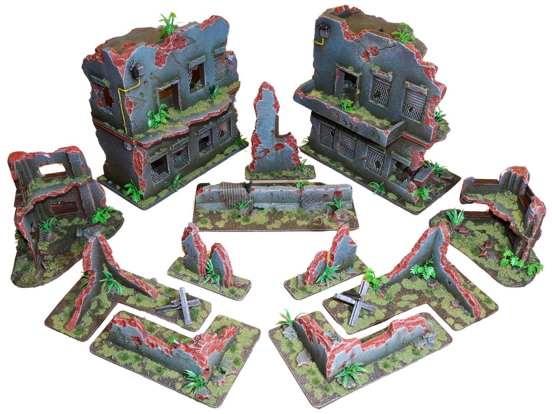 Ruins 40k, 32mm Wargame Terrain, Scenery Wargames, Trench Crusade, D&D ...