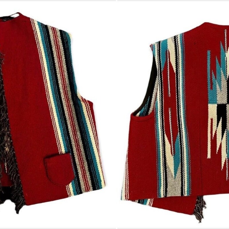 Red Chimayo Vest