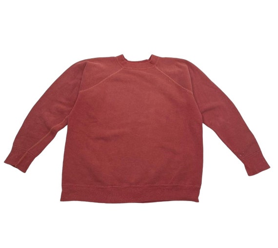 Vintage 1960s red faded sweatshirt - image 1