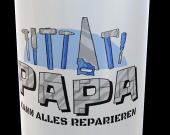 Papa kan alles repareren Mok Koffiekopje Mok Cadeau Vaderdag Vaderdagcadeau, Cadeau Papa Cadeaus Verjaardag Papa Vader Papa