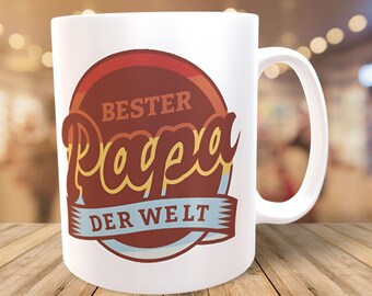 Papa Mok Koffiekopje Mok Cadeau Vaderdag Vaderdagcadeau, Cadeau Papa Cadeaus Verjaardag Geluk is een vader hebben zoals jij