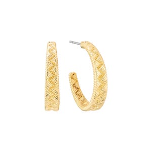 Textured Hoop Earrings