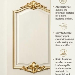 custom cabinet door kitchen cabinet panel made to measure ornate gold trim decorative furniture