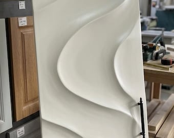 Kitchen Cabinet Door 3D Wavy Modern Cabinet Front Textured Panel Custom Made