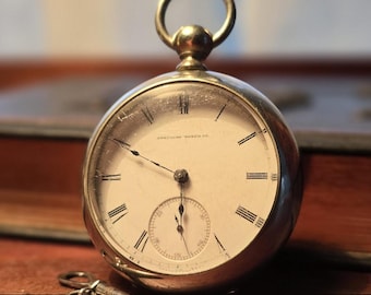 Amerikanische Waltham Watch Co., P.S. Bartlett, Key Wound Taschenuhr