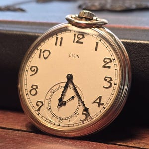 Vintage Elgin, Gold ,Model 3, Grade 303 Pocket Watch