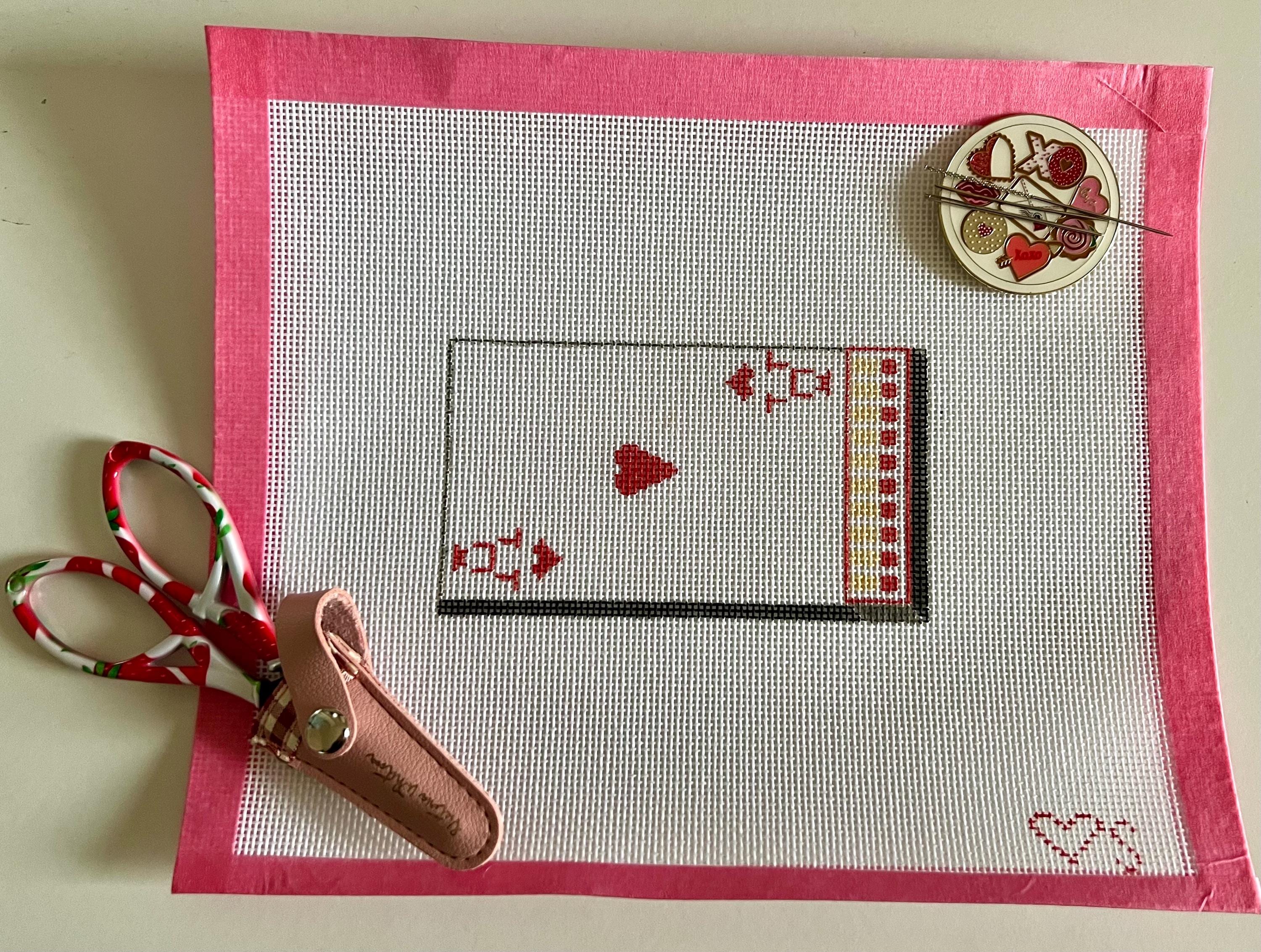 Ace Matchbox Handpainted Needlepoint Canvas