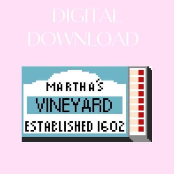 Martha’s Vineyard Matchbook Needlepoint Chart