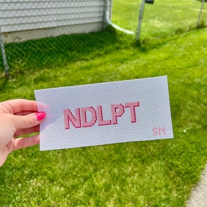 NDLPT two-tone pink 13 mesh canvas