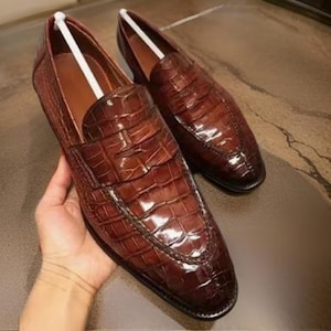 Handmade Brown Leather Formal Shoes for Men