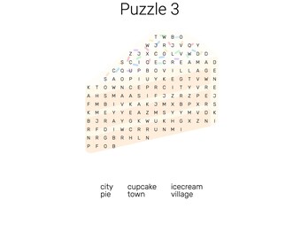 Printbare woordzoekers voor kinderen, woordzoekpuzzels, woordzoekpagina's, printbaar woordzoekboek voor kinderen, digitale download.