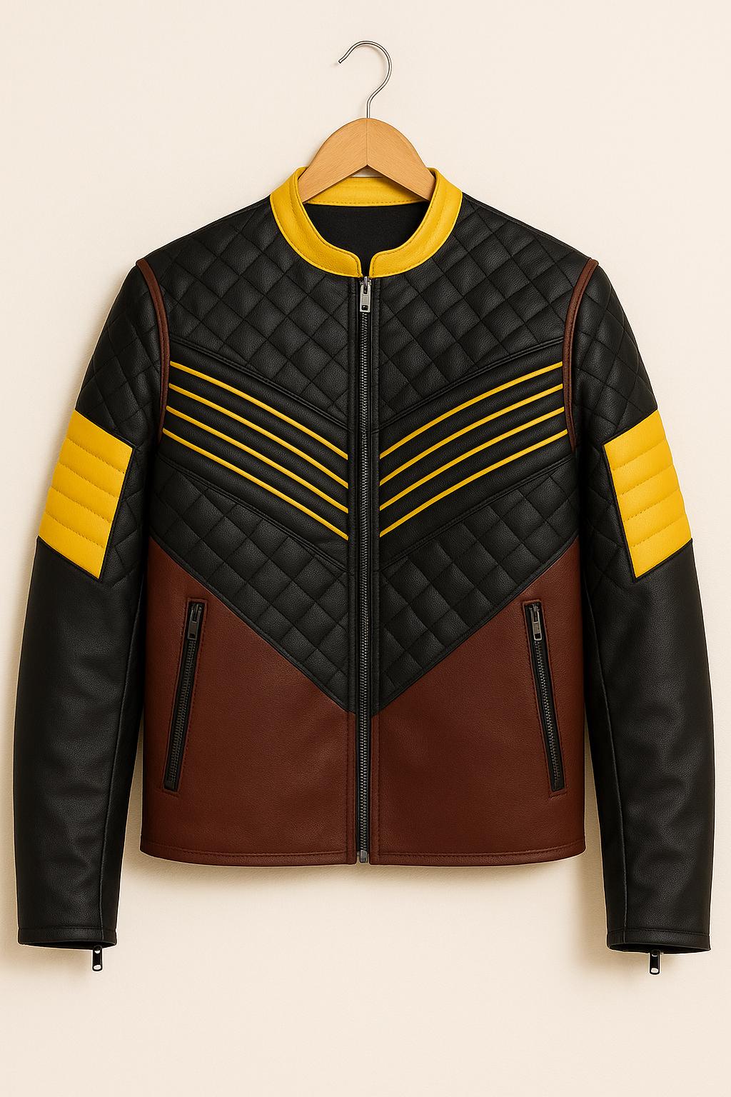 Vintage Style Quilted Faux Leather Jacket - Etsy