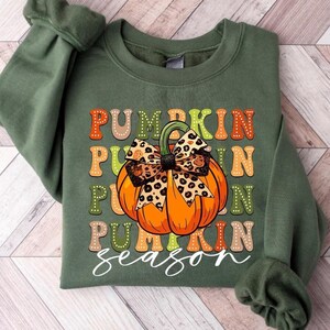 Pumpkin Season Shirt, Pumpkin Patch Shirt, Thanksgiving Tee, Cute Fall Shirt, Leopard Pumpkin Shirt, Fall Vibes Shirt