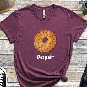 Despair Sesame Bagel Meme Shirt: Ironic Weirdcore Clothing