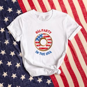 BİG Party in the USA shirt, 4th of July tee, Retro funny fourth shirt, Womens 4th of July shirt, America Patriotic Shirt, Independence Day
