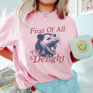 Funny Opossum Lover T-Shirt: Sarcastic Animal Graphic Tee