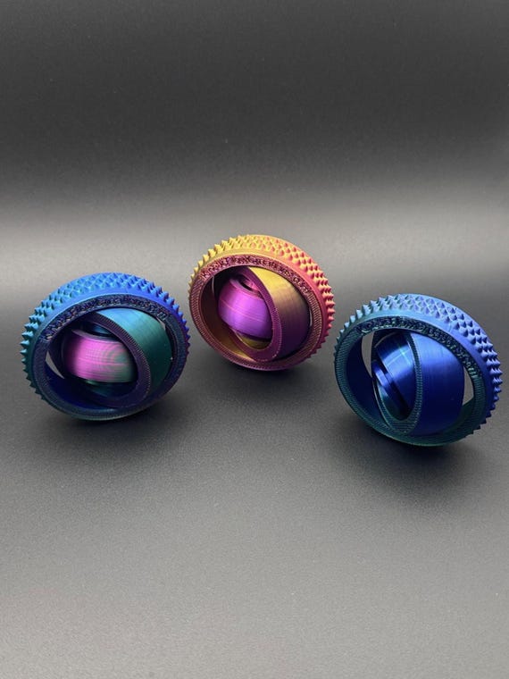Eclipse 2 UltraGyro: 3D Printed Fidget Spinner Sensory Toy with Ball Bearing
