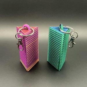 3D Print File Spiky Prism Keychain | 3D Printed Fidget Toy, Fidget Spinner | Unique Stim Toys for Busy Hands, Gift for Her, Gift for Him