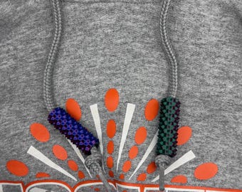 Spiky Roller Hoodie String Charm Pair – 3D Printed Fidget for Lanyards, Shoelaces, or Necklaces