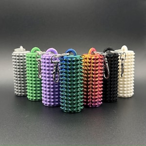 Spiky Keychain | 3D Printed Fidget Toy, Fidget Spinner | Unique Stim Toys for Busy Hands, Gift for Her, Gift for Him