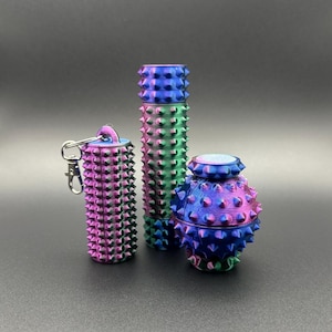 SpikyFidget Bundle | 3D Printed Fidget Toy, Fidget Spinner | Unique Stim Toys for Busy Hands, Gift for Her, Gift for Him