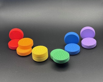 Brinquedo magnético antiestresse em formato de biscoito - Impresso em 3D