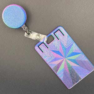 Textured Badge Reel Spinner - 3D Printed Fidget Spinner | Unique Stim Toy