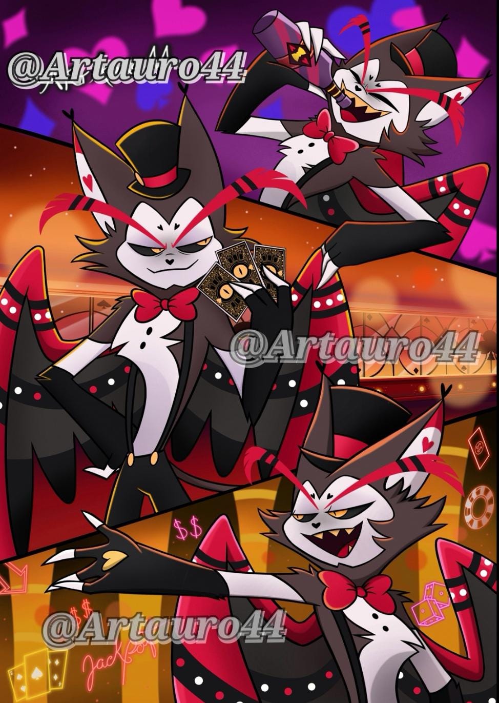 Husk Love in a Bottle & Overlord Print - Hazbin Hotel - Etsy
