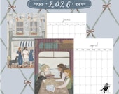 Printable Landscape Calendar Download - 2025 2026 Monthly Planner Bundle - A4 PDF