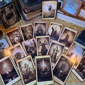 The Crowley & Waite Victorian Tarot Deck Artist Proof Copies (not original deck). (see Original Deck in the Helio Graphis Press Etsy Store)