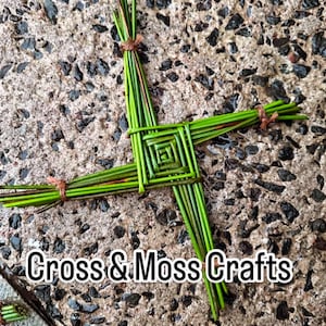 Custom Order | Wedding Gift Irish St. Brigid&#39;s Cross | Home and Family Blessing | Handcrafted from Raw Material | Imbolc | Celtic Luck Charm