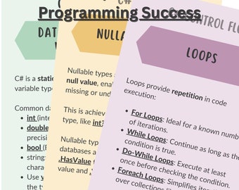 C# Exam Prep: Cheatsheet for Programming Success