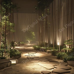 Zoom Teams Online Meeting Background I Japanese Zen Garden | Virtual Background |