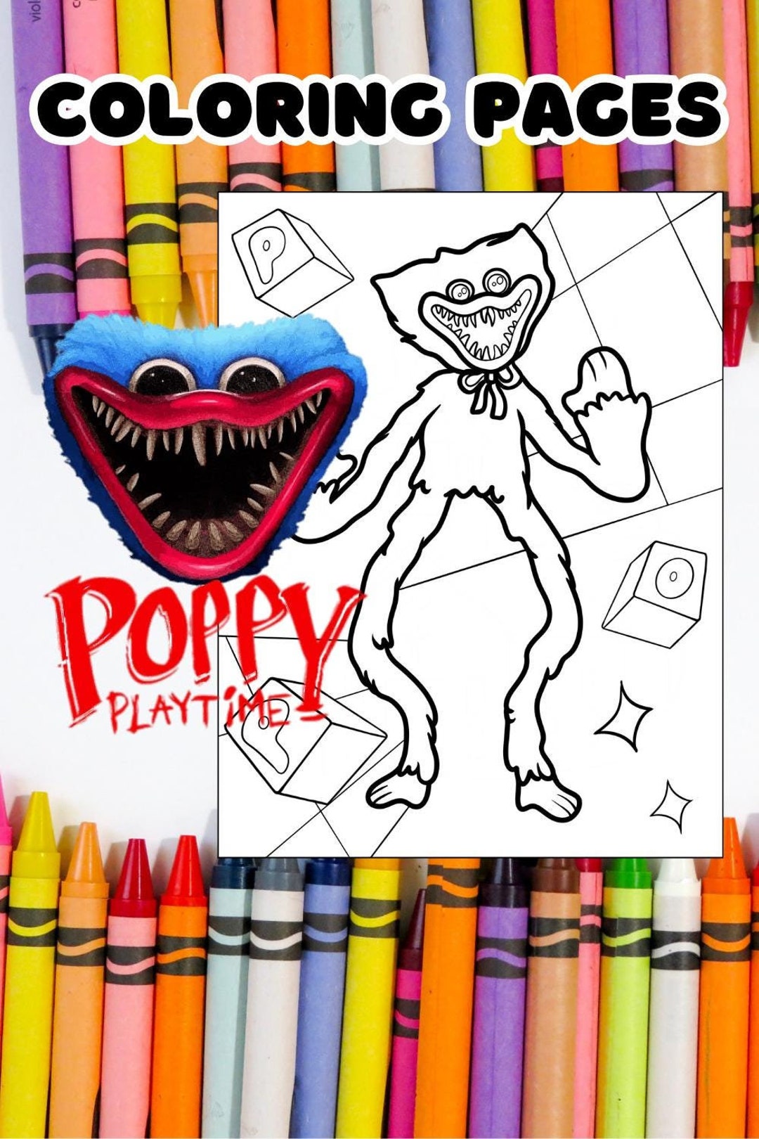 Coloring Pages Poppy Play Time 18 Pages - Etsy