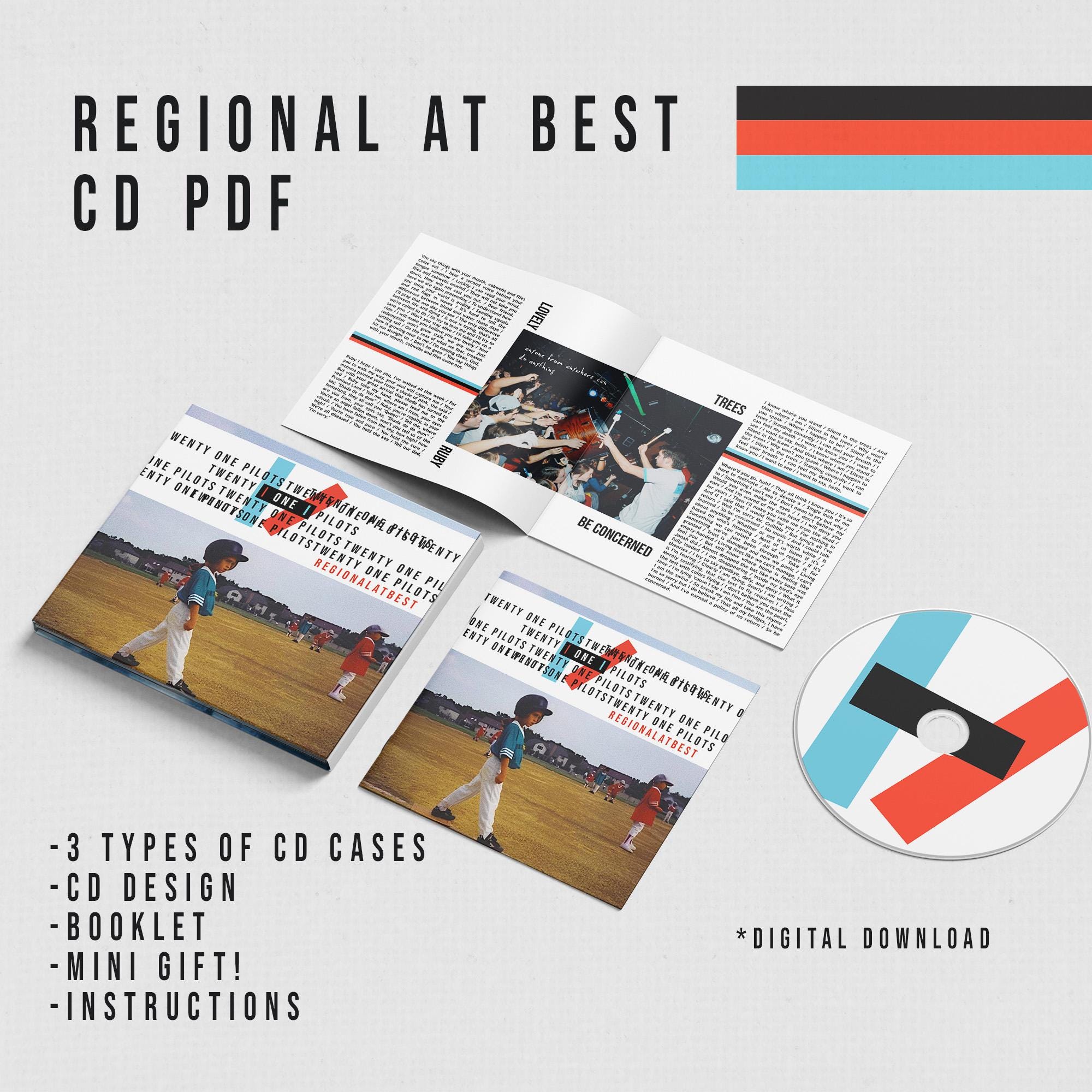 Regional at Best Cd Case Pdf Printable Template - Downloadable Cd