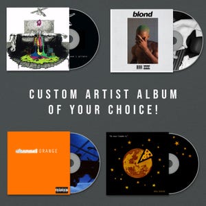 CD mixtape of your favourite artist customizable, personalizable cd, digipack or card sleeve, blonde frank ocean, imagine dragons and more!